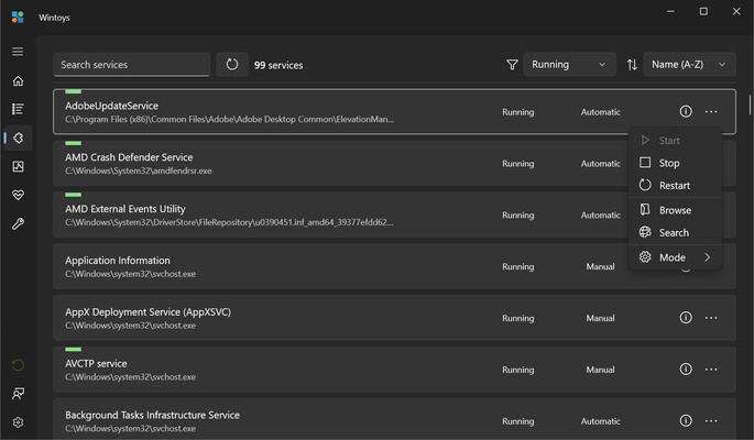 Wintoys screenshot 1