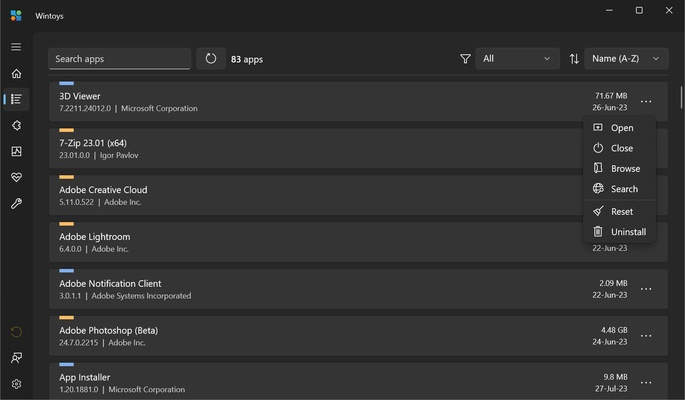 Wintoys screenshot 1