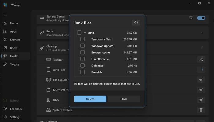 Wintoys screenshot 1