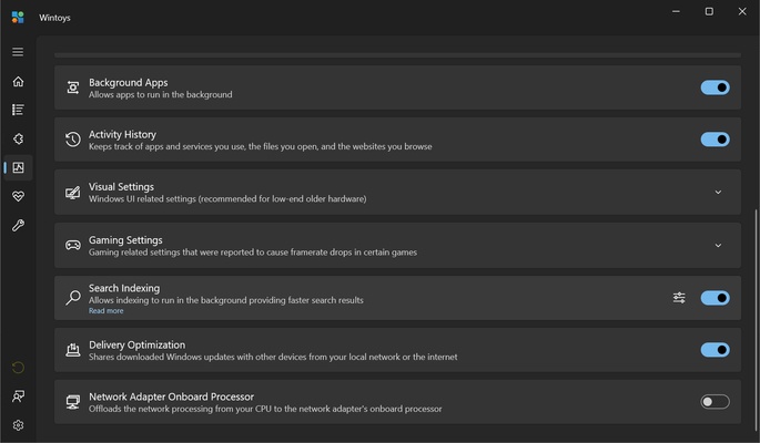 Wintoys screenshot 1