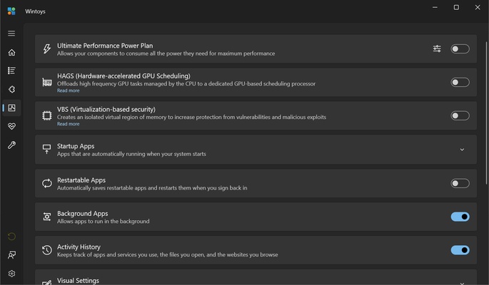 Wintoys screenshot 1