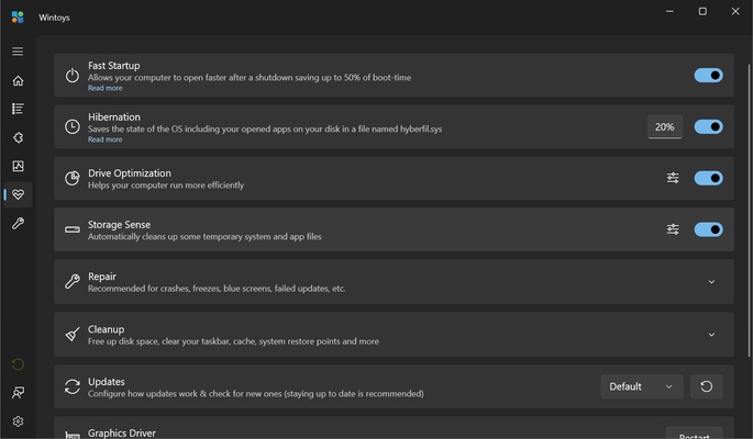 Wintoys screenshot 1
