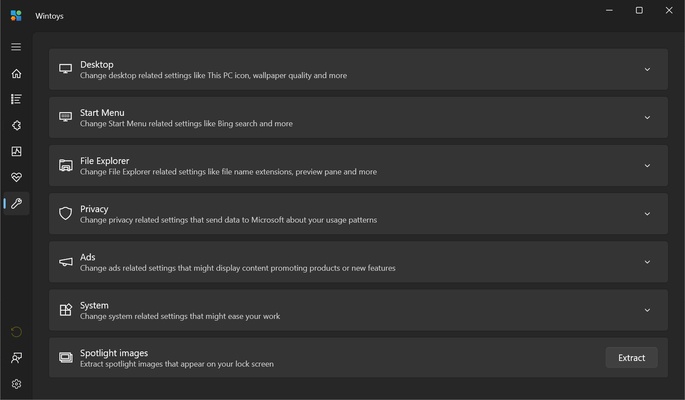 Wintoys screenshot 1
