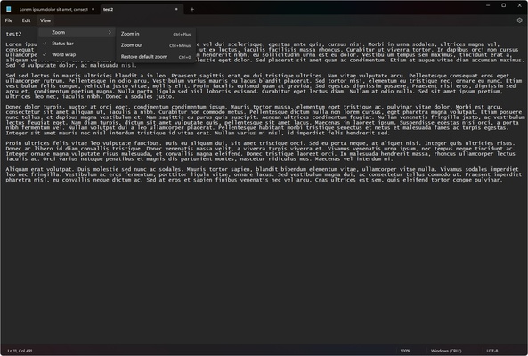 Windows Notepad screenshot 1