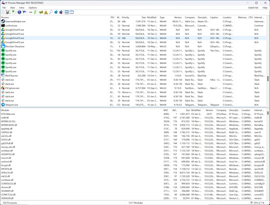EF Process Manager screenshot 1
