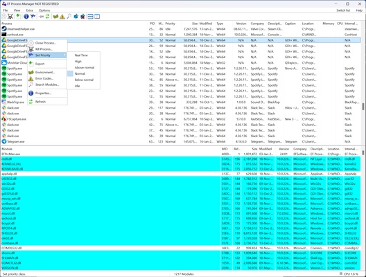 EF Process Manager screenshot 1