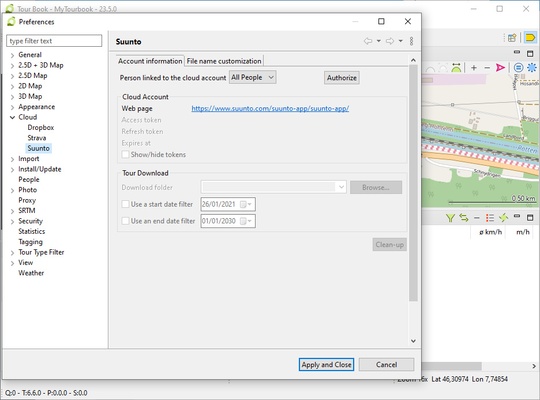 MyTourbook screenshot 1