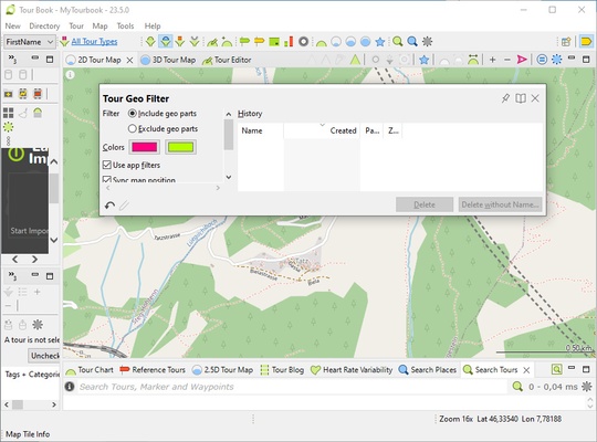 MyTourbook screenshot 1