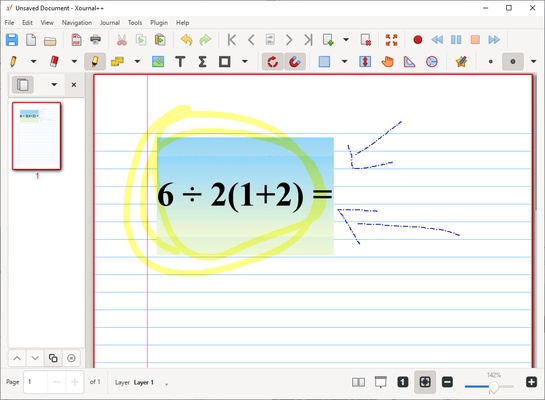 Xournal++ screenshot 1