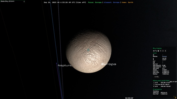 Gaia Sky screenshot 1