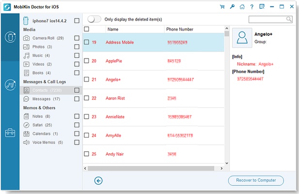 MobiKin Doctor for iOS screenshot 1