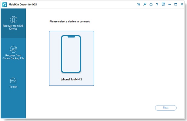 MobiKin Doctor for iOS screenshot 1