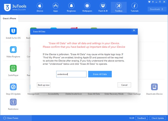 3uTools screenshot 1