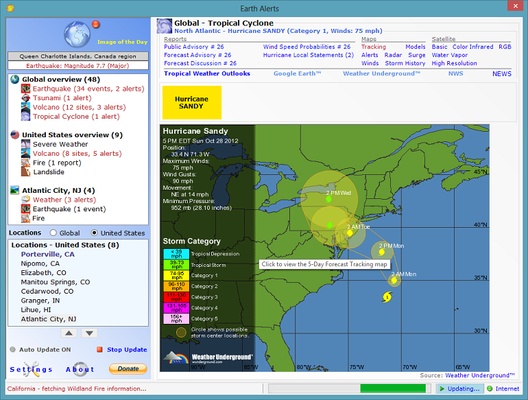 Earth Alerts screenshot 1
