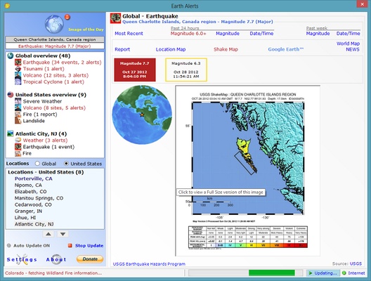 Earth Alerts screenshot 1