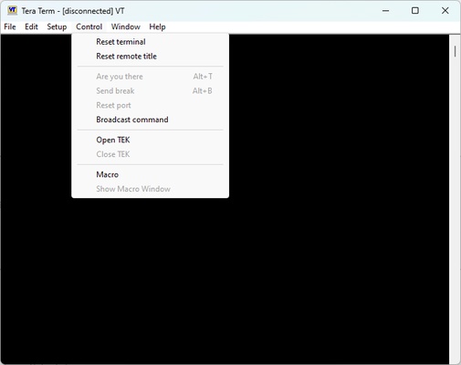 Tera Term screenshot 1