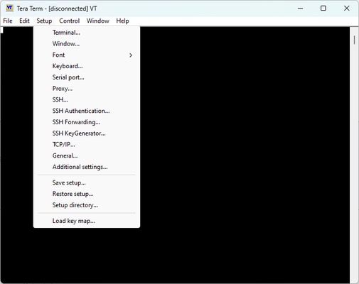Tera Term screenshot 1