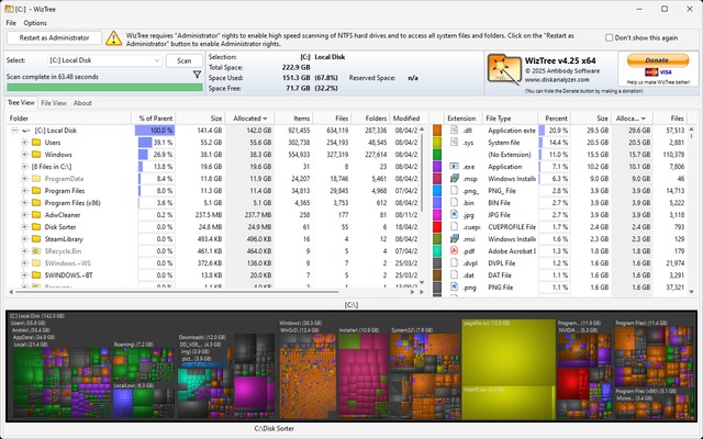 WizTree screenshot 1
