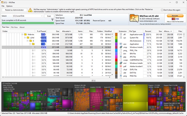 WizTree screenshot 1