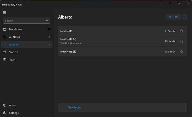 Simple Sticky Notes screenshot 1