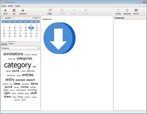 RedNotebook screenshot 1