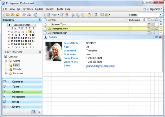 C-Organizer screenshot 1