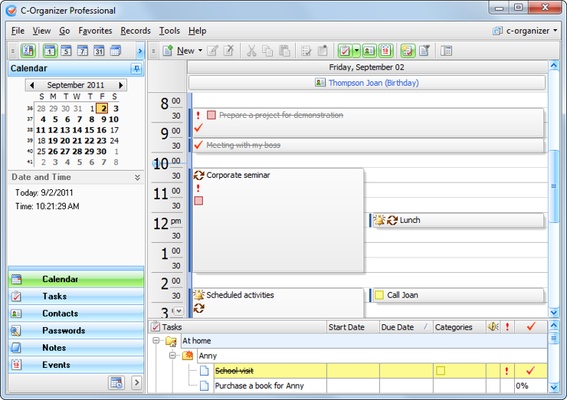 C-Organizer screenshot 1