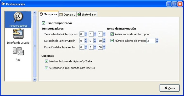 Workrave screenshot 1