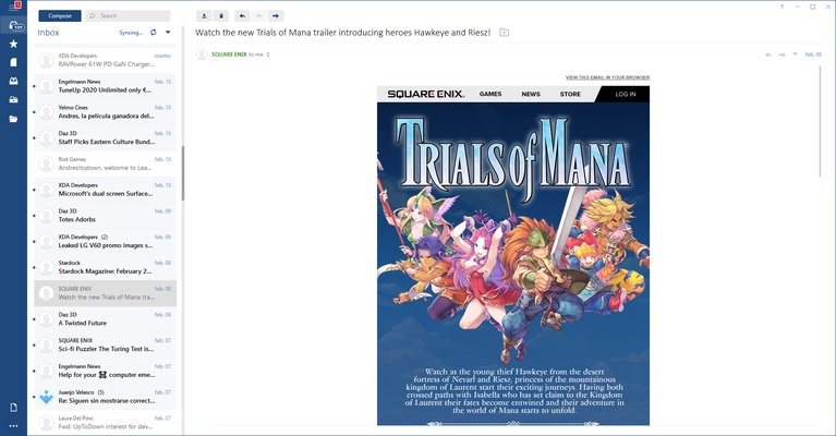 Mailbird screenshot 1