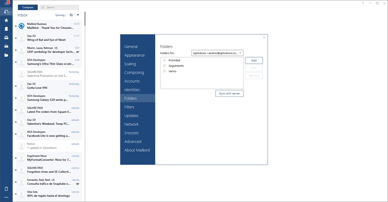 Mailbird screenshot 1