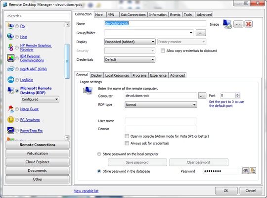 Remote Desktop Manager screenshot 1