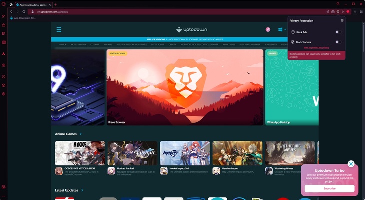 Opera GX screenshot 1
