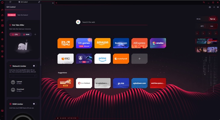 Opera GX screenshot 1