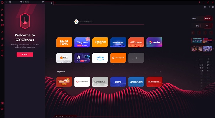 Opera GX screenshot 1