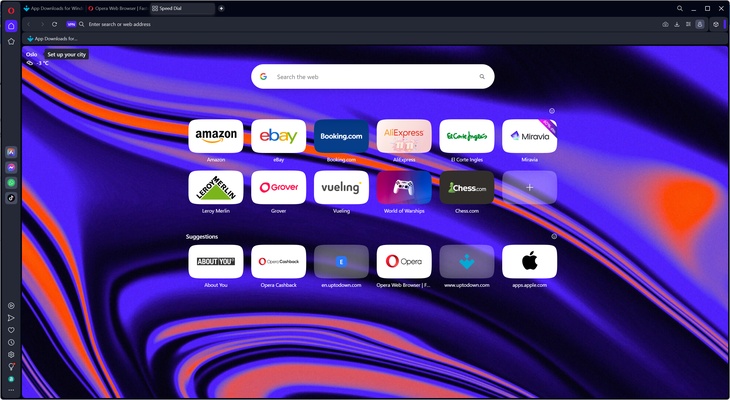 Opera screenshot 1