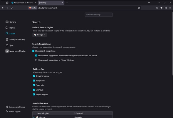 Mozilla Firefox screenshot 1