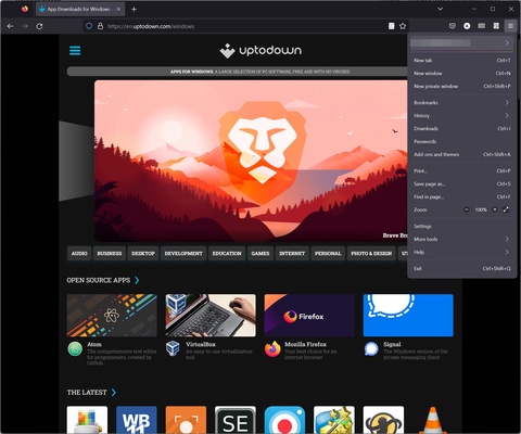 Mozilla Firefox Beta screenshot 1