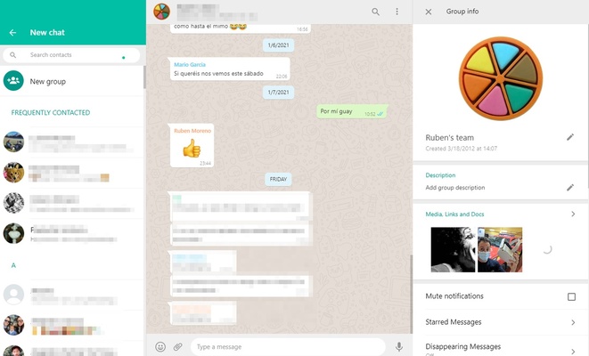 WhatsApp Desktop screenshot 1