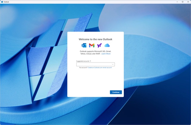 Outlook screenshot 1