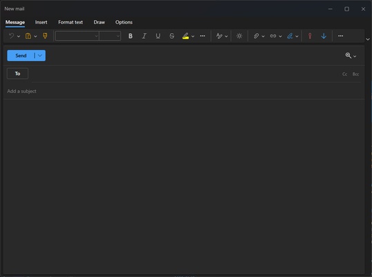 Outlook screenshot 1
