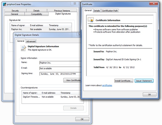Psiphon screenshot 1