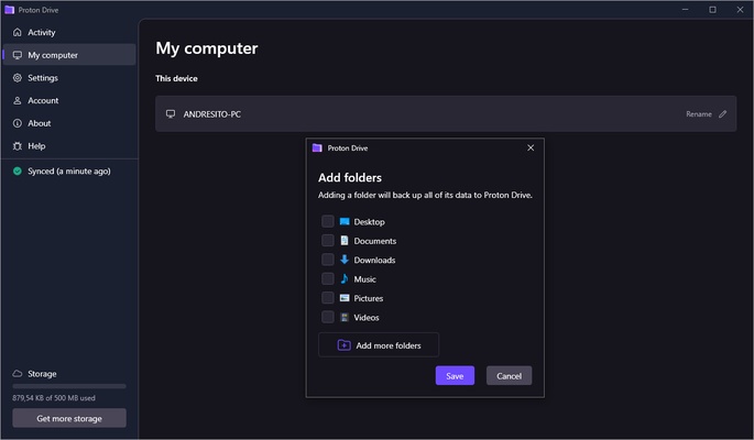 Proton Drive screenshot 1