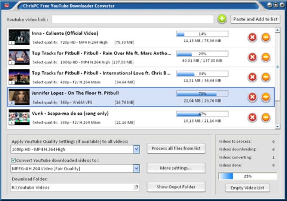 ChrisPC Free VideoTube Downloader screenshot 1