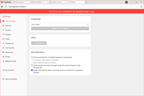 AnyDesk screenshot 1