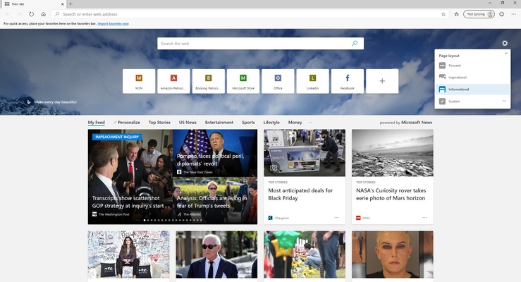 Microsoft Edge screenshot 1