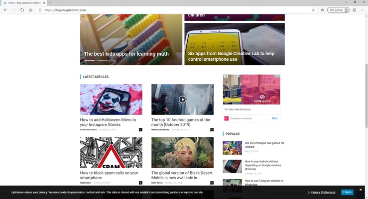 Microsoft Edge screenshot 1