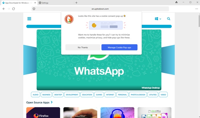 DuckDuckGo screenshot 1