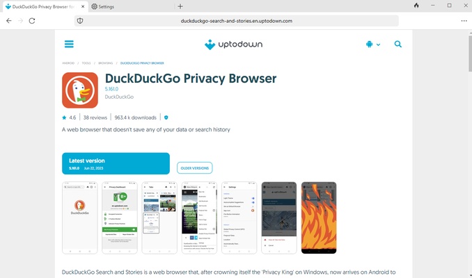 DuckDuckGo screenshot 1