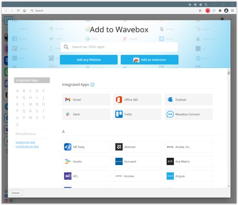 Wavebox screenshot 1