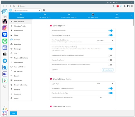 Wavebox screenshot 1